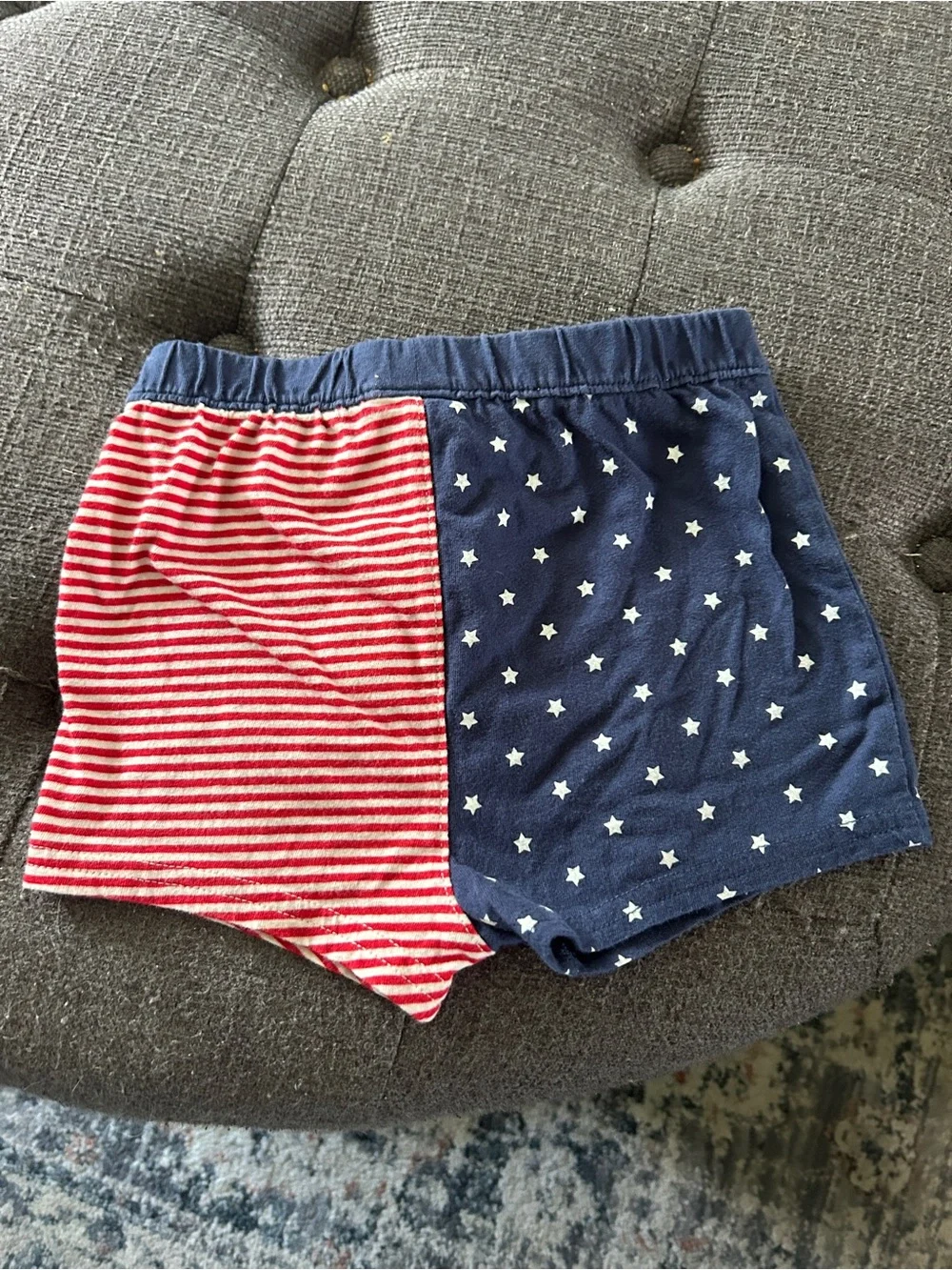 Carter's Two-Tone Stars & Stripes Shorts - Red & Blue